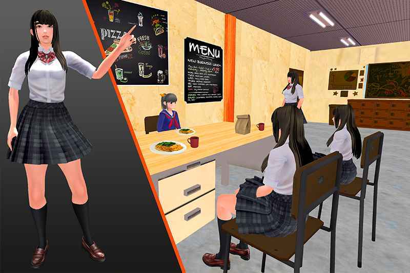 高中虚拟女孩模拟器
