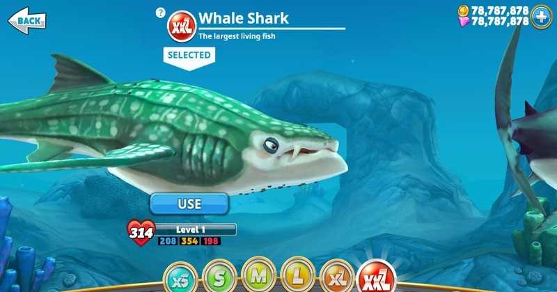 饥饿鲨破解版999999金币99999钻石(Hungry Shark)