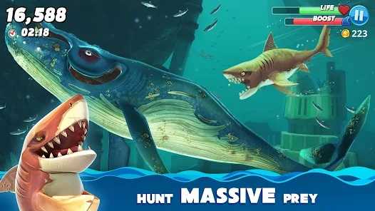 饥饿鲨世界最新版无限珍珠钻石(Hungry Shark)
