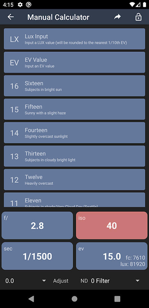 Light Meter安卓版