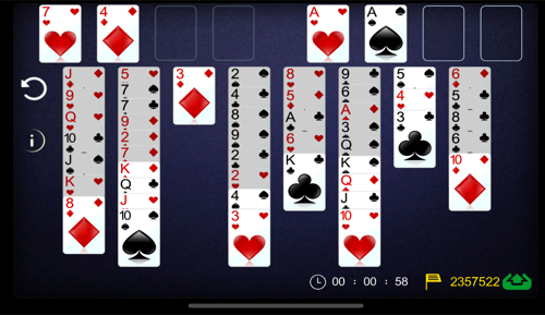 扑克牌空当接龙手机版