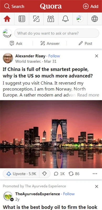 Quora（美版知乎app）最新版本