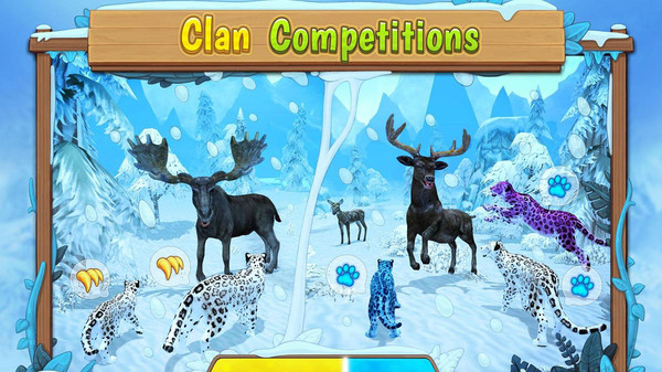 雪豹家族模拟器游戏