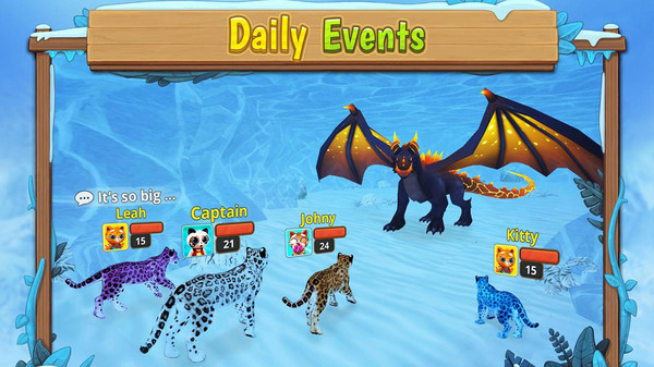 雪豹家族模拟器游戏