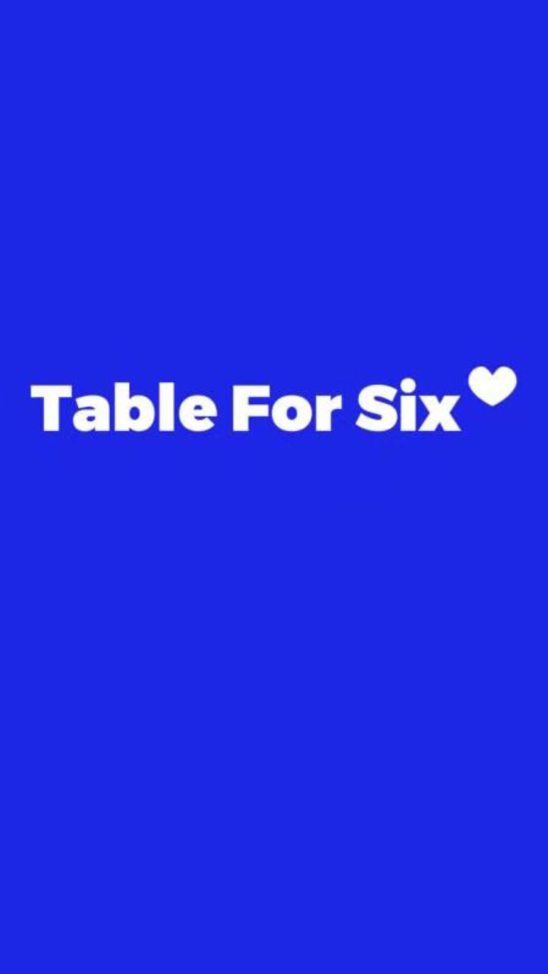 Table for six官方正版