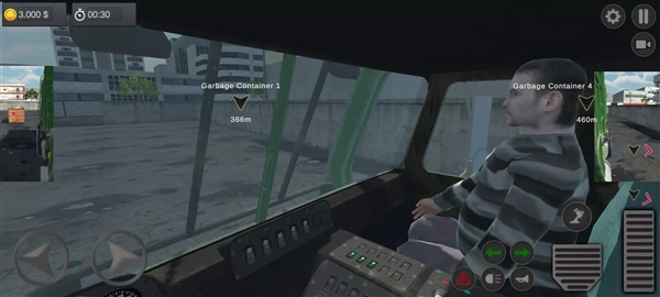 城市垃圾车司机去广告版