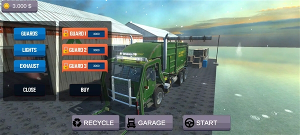 城市垃圾车司机去广告版