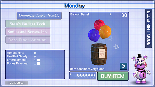 fnaf6披萨店模拟器破解版