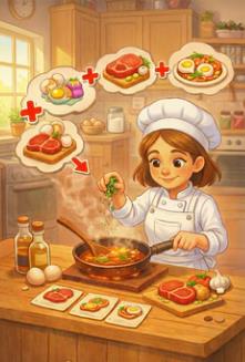 合并烹饪闲置餐厅