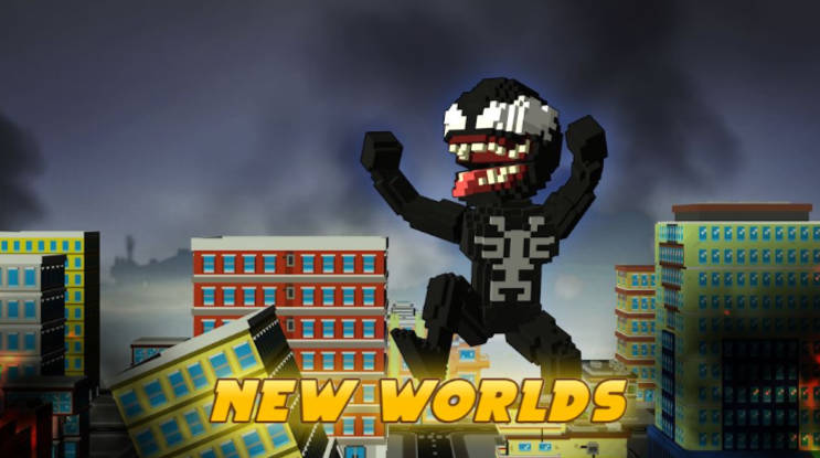 毒液蜘蛛侠像素城市