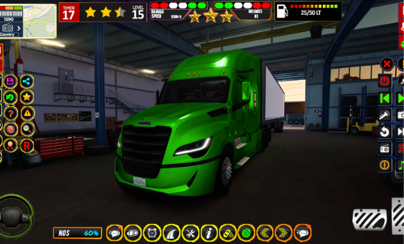 欧洲高速公路重型拖车模拟器