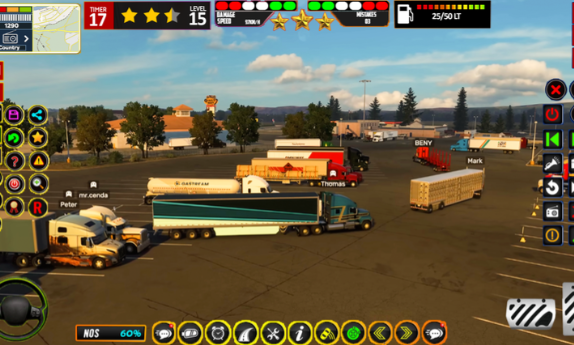 欧洲高速公路重型拖车模拟器