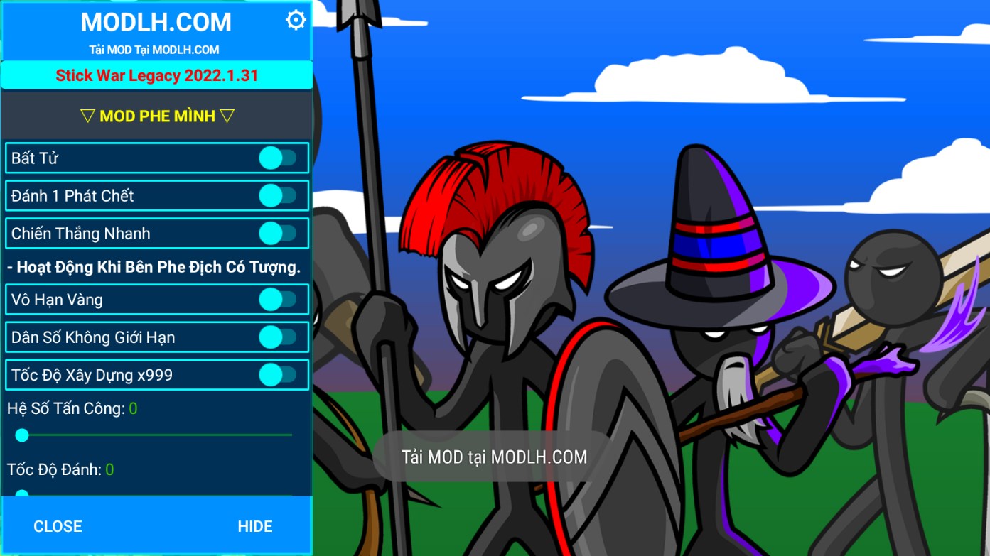 火柴人战争遗产斯巴达版内置菜单版手游