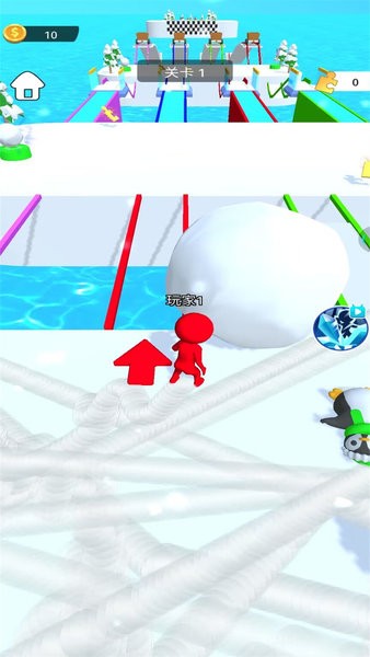 一起推雪球游戏