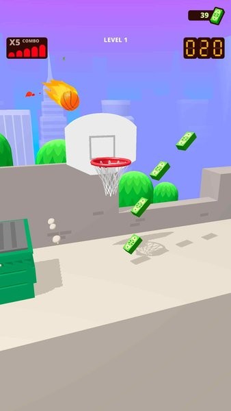 弹跳扣篮游戏