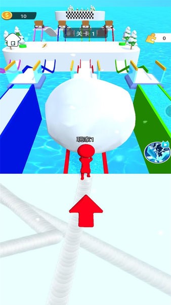 一起推雪球小游戏