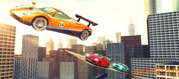 城市屋顶特技赛车手游