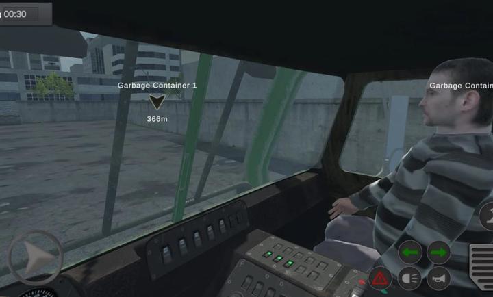 城市垃圾车司机