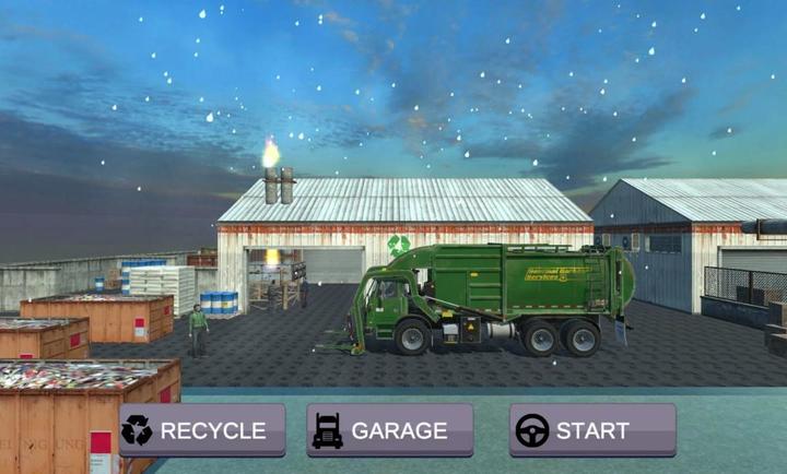 城市垃圾车司机