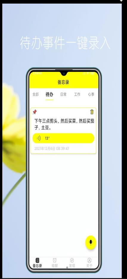 语音实时备忘录