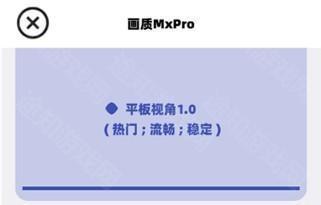 画质mxpro5.8版本怎么开超广角5