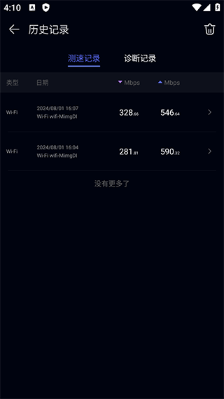 一键测速