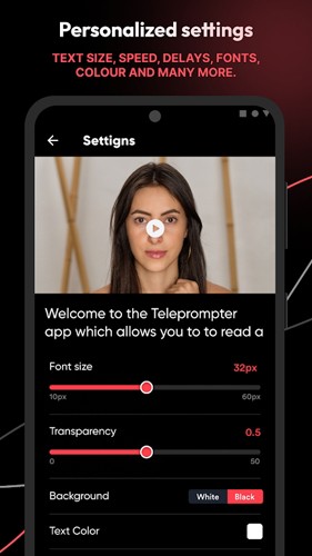 Teleprompter app