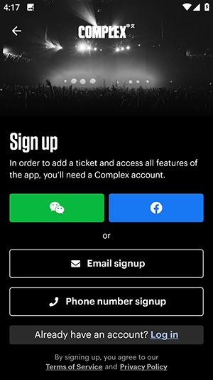 ComplexCon Hong Kong香港音乐节APP