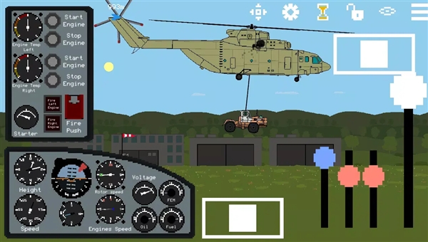 像素直升机模拟器无限金币版