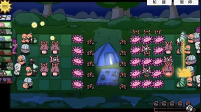 融合植物横扫僵尸