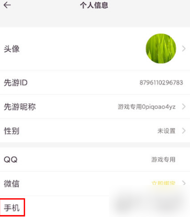 腾讯先游操作界面