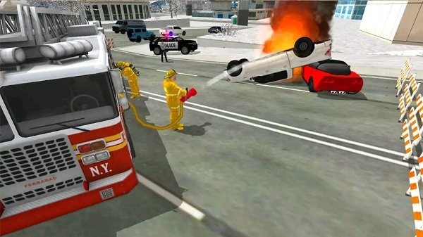 模拟驾驶消防车