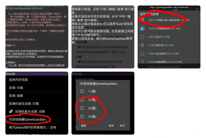 游戏进程选择与隐藏设置