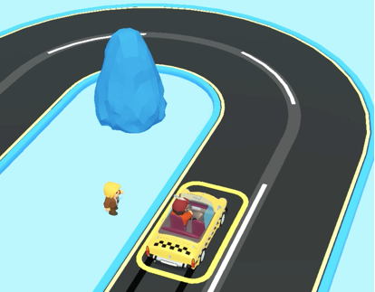 Taxi Driver 3D: One way 游戏画面