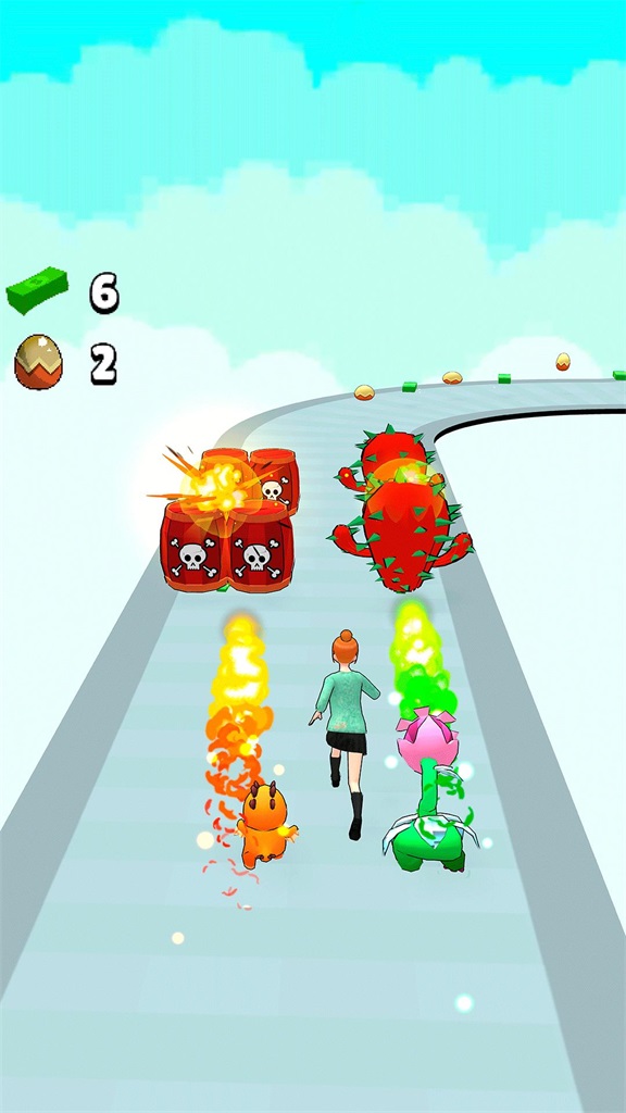 小精灵跑酷游戏(Backpack Monsters Run)