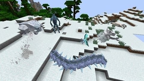 我的世界：恐怖生物模组和机器人大战地图