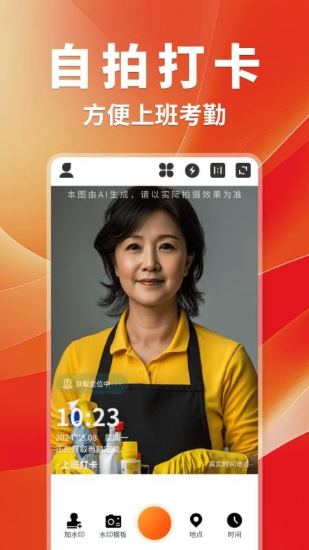 工作打卡水印相机无会员