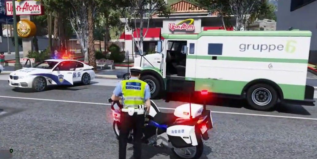 gta5警察模拟器游戏(Police set weapons patrol simula)