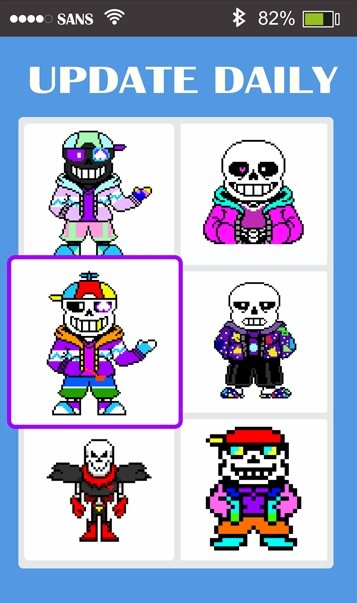 Sans的绘画游戏(Sans Pixel Art)