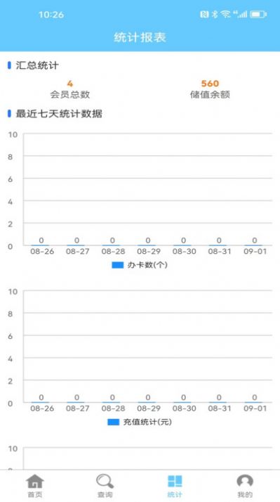 会员卡记账