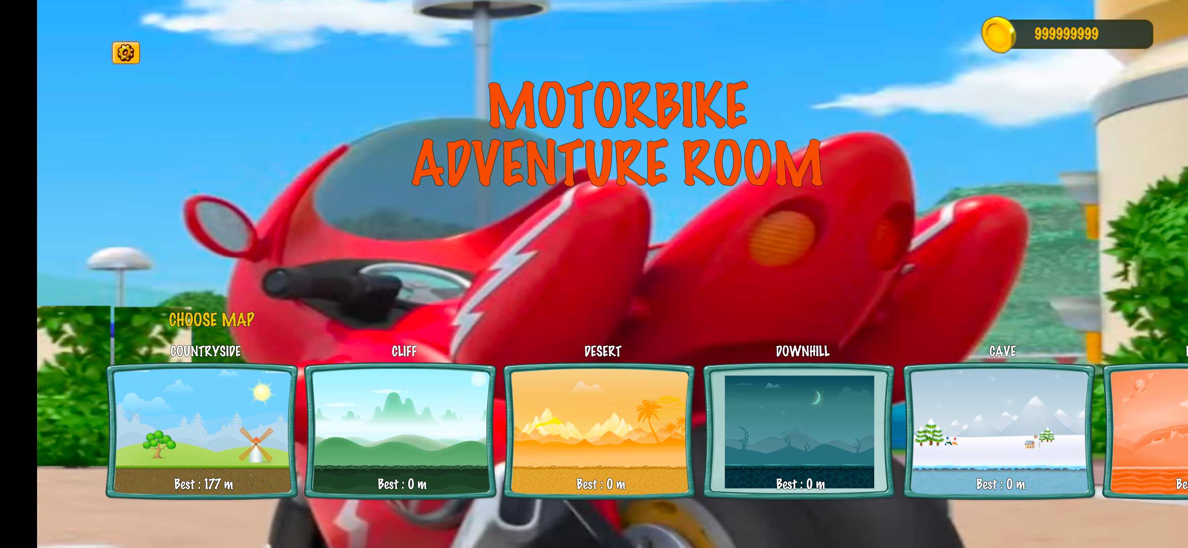 Motorbike Vroom Adventure(摩托车室探险解锁全部物品关卡版) 3.0免费版