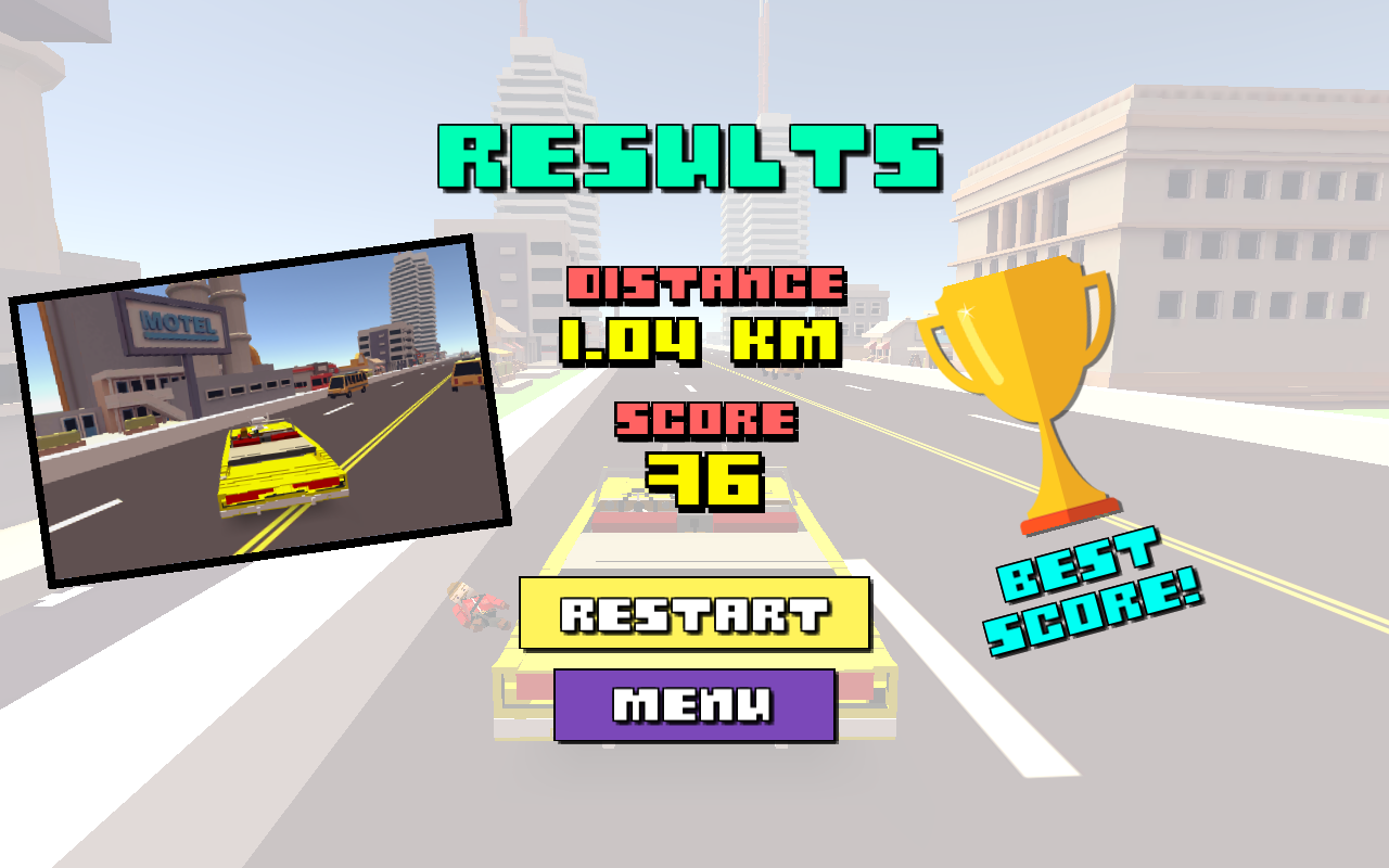 Blocky Car Racer(像素城市赛车解锁全部车辆版) 1.29安卓版