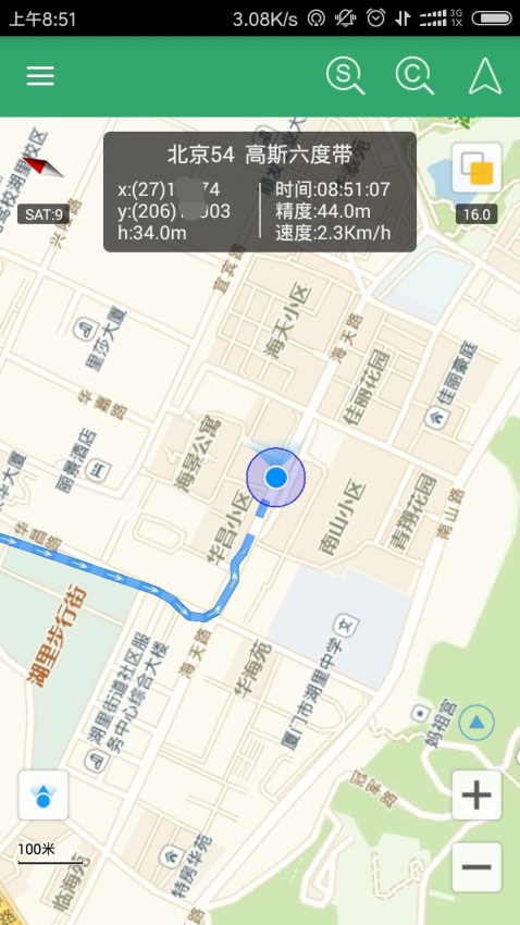 步行者坐标导航地图
