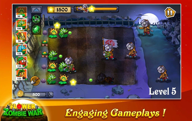 Flower Zombie War(花僵尸大战大量货币版) 1.1.7解锁全部关卡版