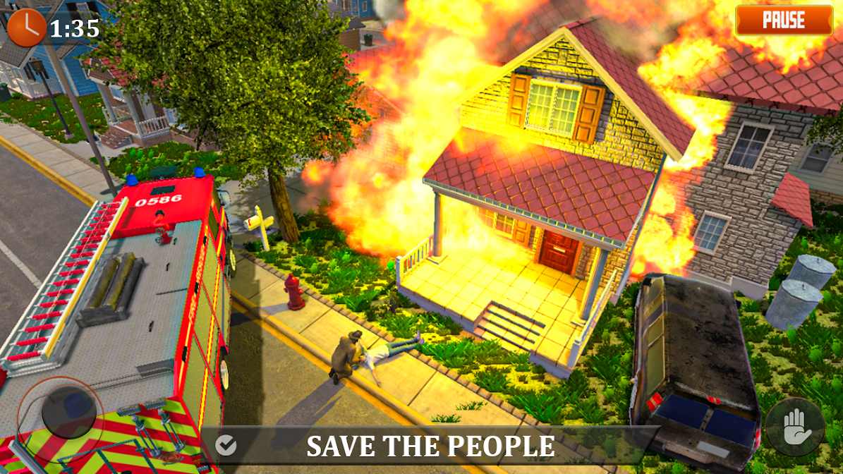 FIRE TRUCK 911 RESCUE & AMBULANCE 1122 RESCUE GAME (消防员紧急救援无条件解锁车辆版) 3.3安卓版