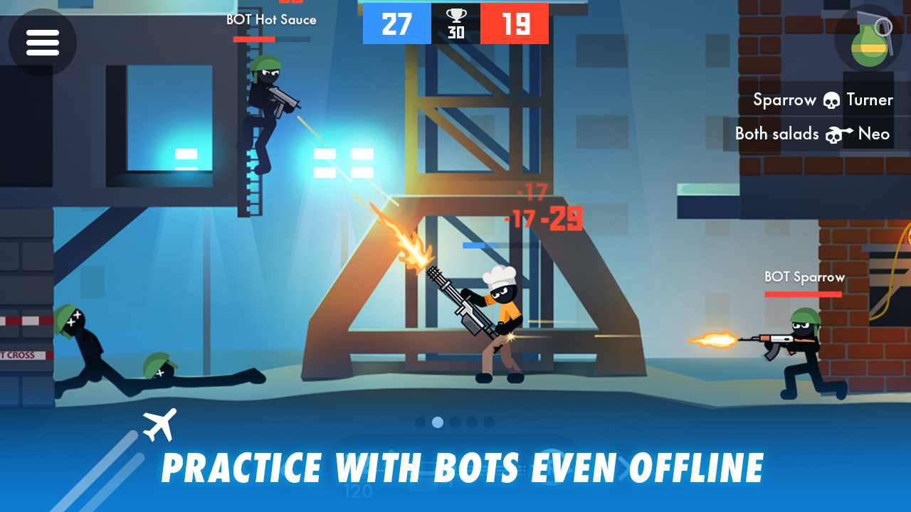 Stickman Combats(火柴人曲棍球手战斗射击解锁完整版) 17.5.1安卓版