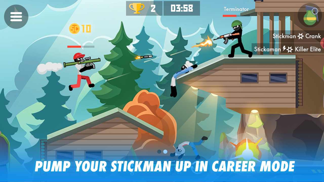 Stickman Combats(火柴人曲棍球手战斗射击解锁完整版) 17.5.1安卓版