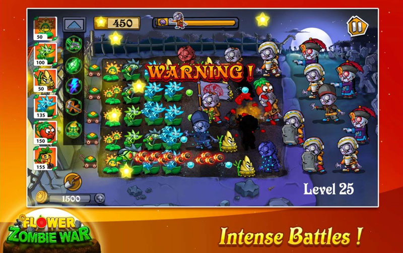Flower Zombie War(花僵尸大战大量货币版) 1.1.7解锁全部关卡版