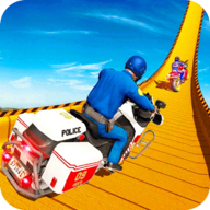 Police Bike Mega Ramp Stunts(警车超级斜坡特技全解锁版) 2.1安卓版