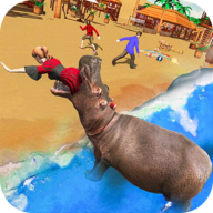 愤怒的河马模拟器(Angry Hippo Attack Simulator-City & Beach Attack)